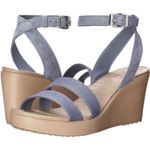 Crocs Leigh Wedges NWOT